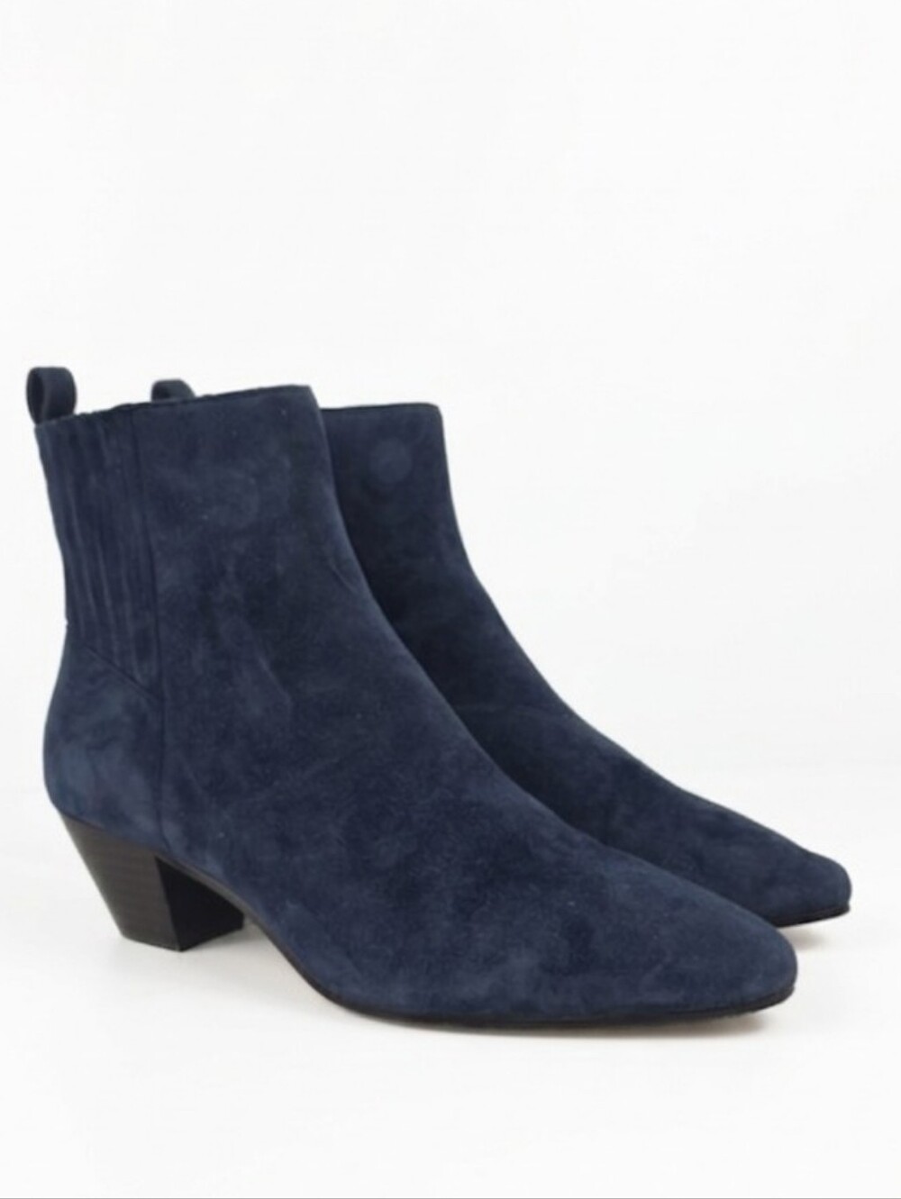 Boden Western Bleu Navy Suede Women's  Ankle Boots Size EU‎ 39 - US 8